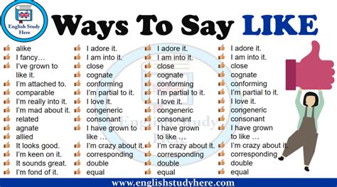 like to synonyms|another way to say like.